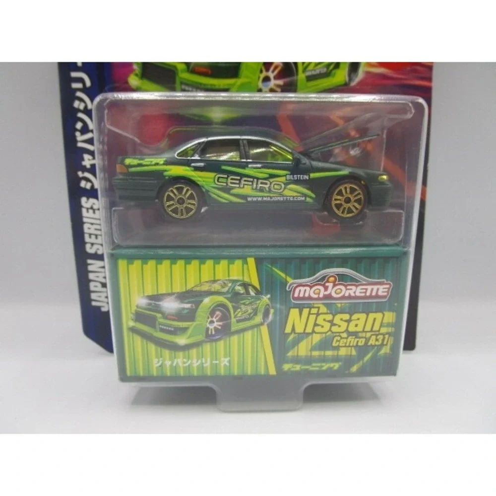 Majorette Japan Series Nissan Cefiro A31 Green With Tuning Parts Diecast Car